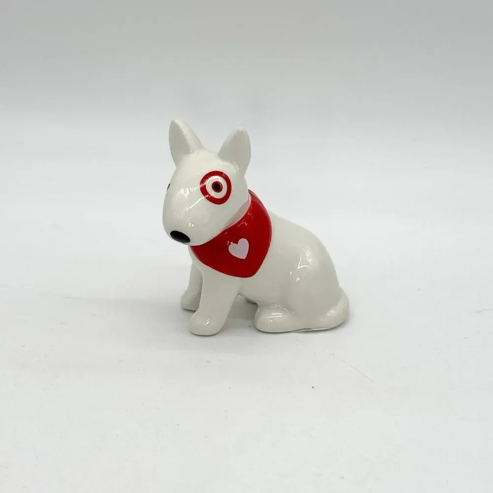 Target Spritz Ceramic Valentine’s Day Bullseye Mascot Dog Figurine NEW